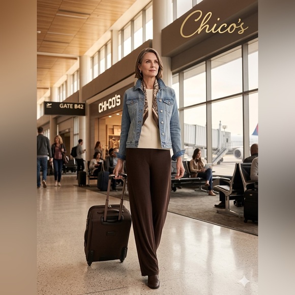 Chico's Pants - Chico's travelers Dark Brown Women's Trousers